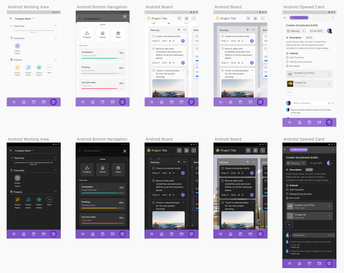 Android - Boards and Kanban Project Management