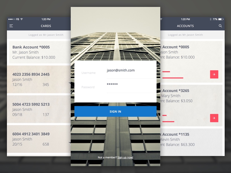 Bank App Concept