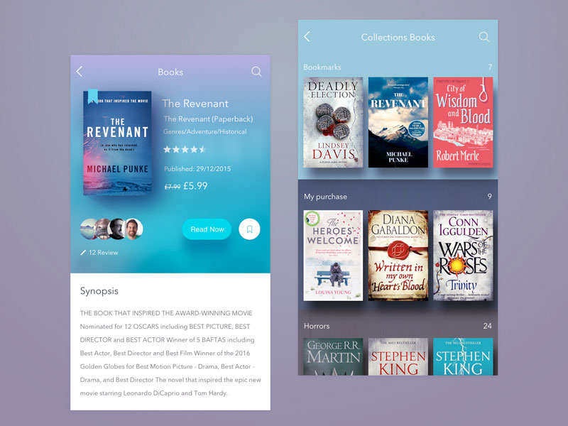 Book Store App Concept