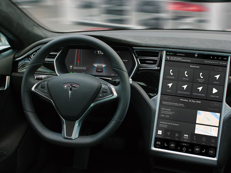 Tesla Car GUI