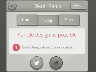 DieterRams UI