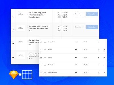 Dynamic Sketch Tables