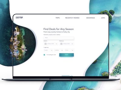 EasyTrip Landing Page