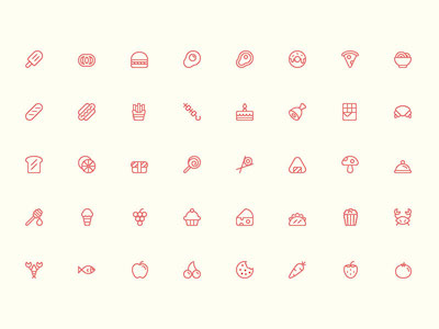 Food Icons Set