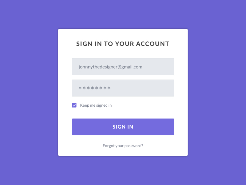 Simple Login Form