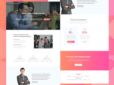 Marketika Landing Page