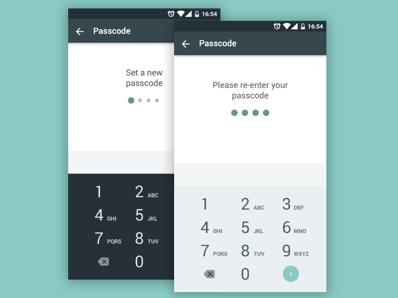 Material Design Number Pad