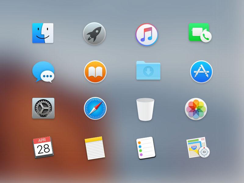 OS X El Capitan Icons