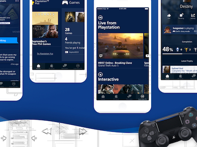 PlayStation App Redesign UI Kit