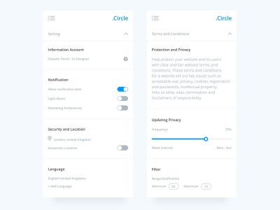 Profile Settings