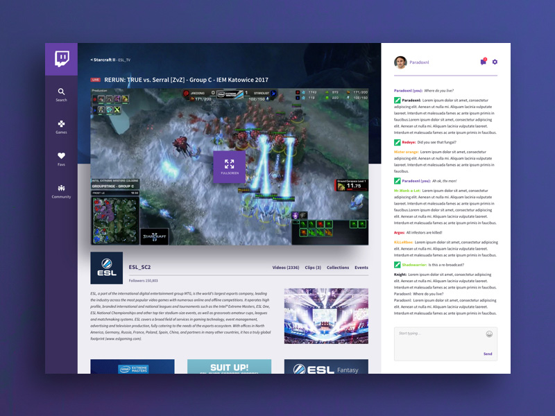 Twitch Redesign