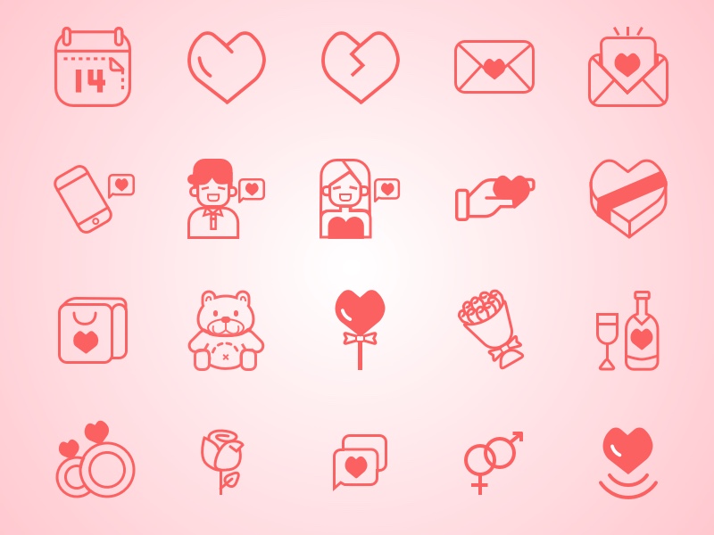 Valentine Icon Set