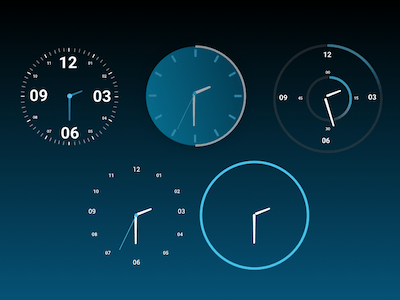 Android Clock UI