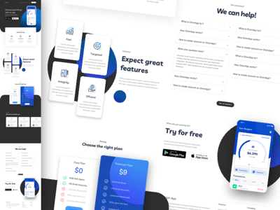 Budget App Landing Page Concept