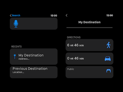 Apple Watch Map Navigation
