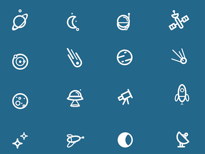 Space Icons Set