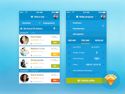 BlaBlaCar Ride Sharing Redesign