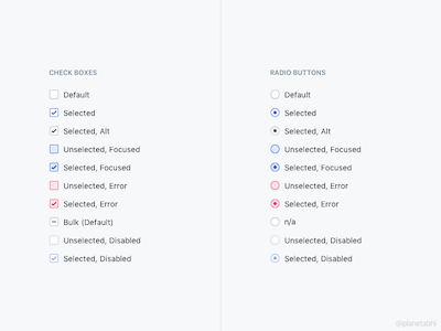 Check Boxes and Radio Button Styles