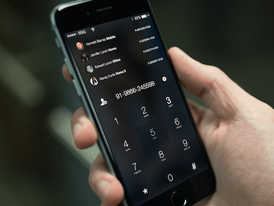 Dark Dialer Screen