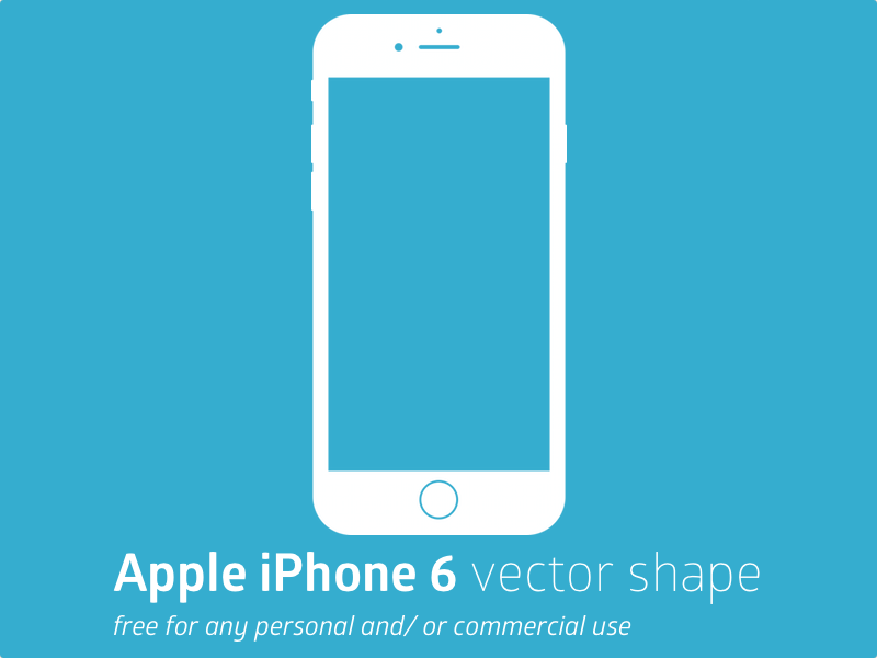 Apple iPhone 6 Vector Shape