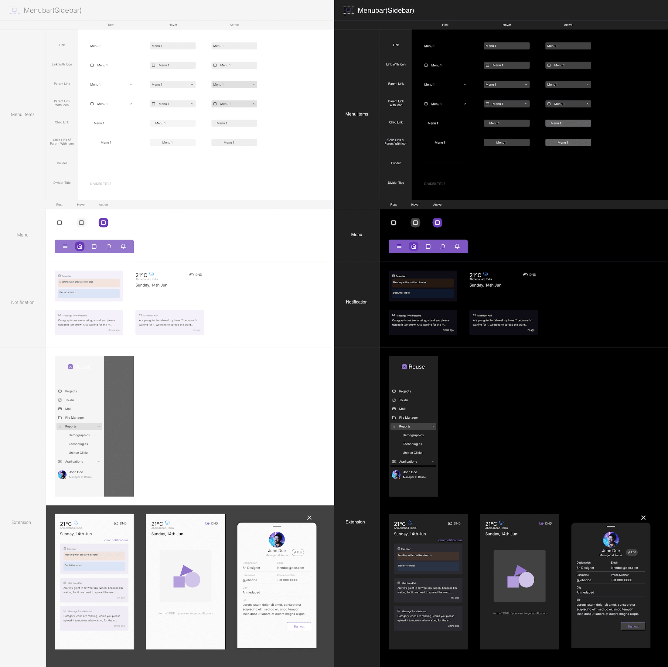 Elements - Mobile Menubar