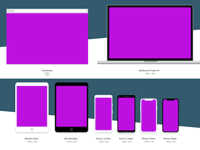 Flat Device Mockups