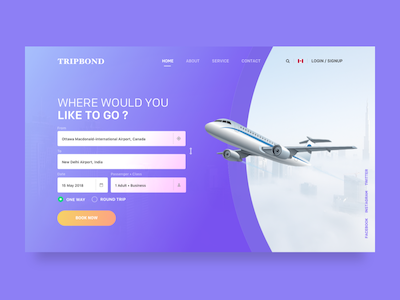 Flight Booking Page