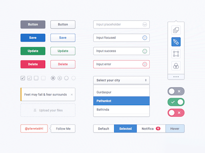 Tiny Flat UI Kit