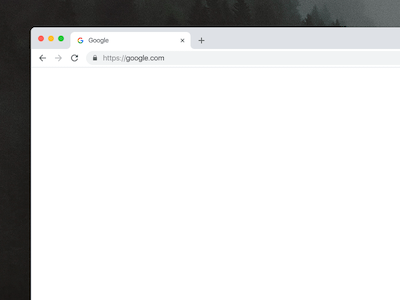 Google Chrome Mockup Light Version