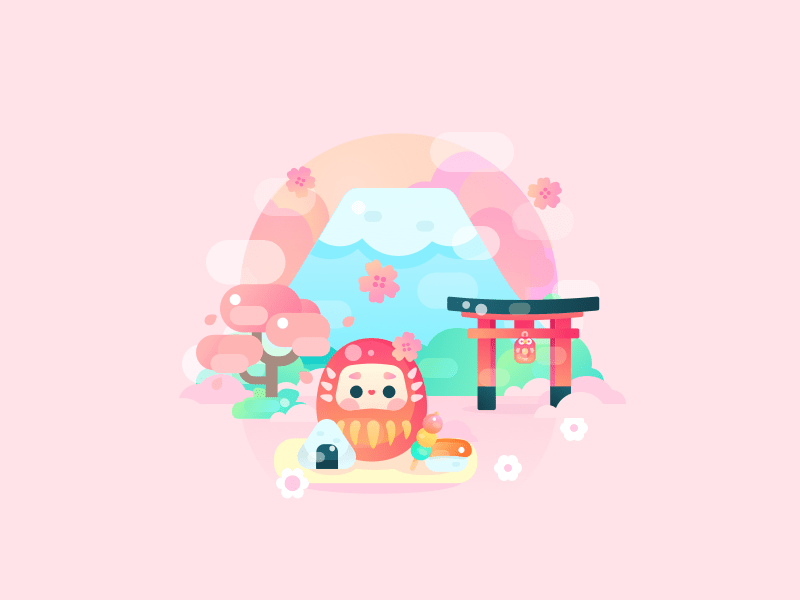 Hanami Illustration