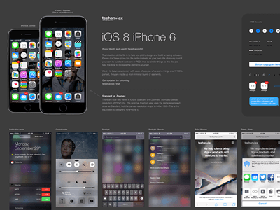 Complete iOS 8 GUI Elements for Sketch (iPhone 6)