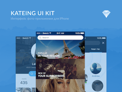 iOS Photo App UI Kit