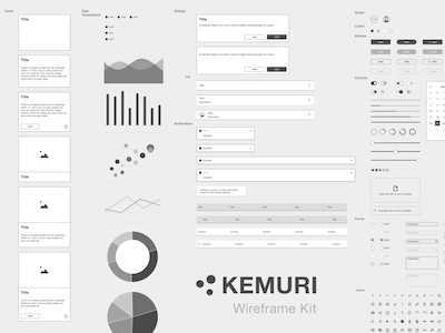 Kemuri Wireframe Kit