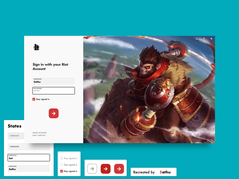League of Legends Login Screen