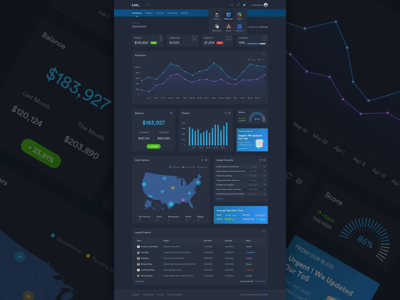 Dashboard Web Template Dark Version