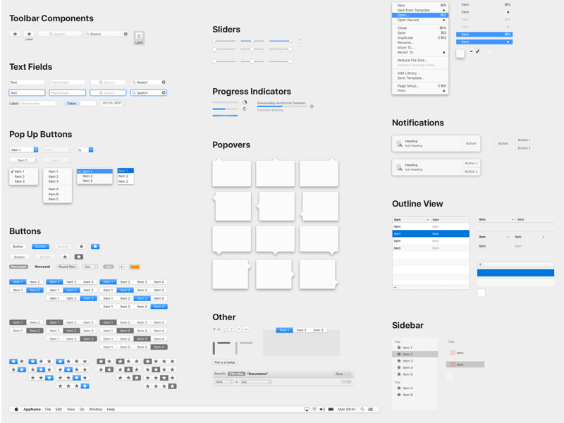 macOS UI Library