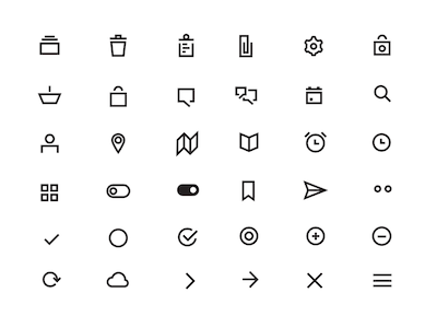 Minima Line Icons