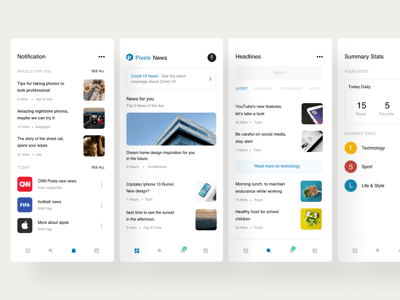 Minimal News Mobile App