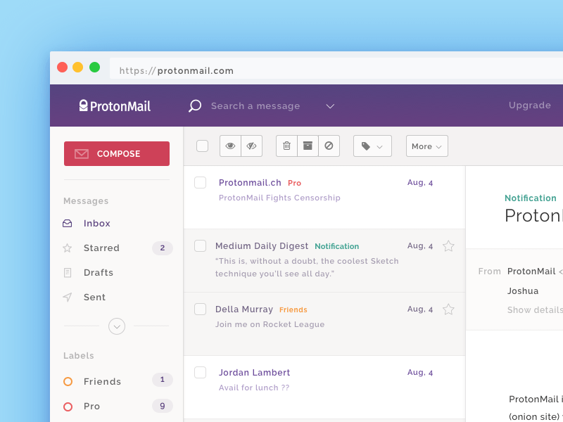 ProtonMail Theme