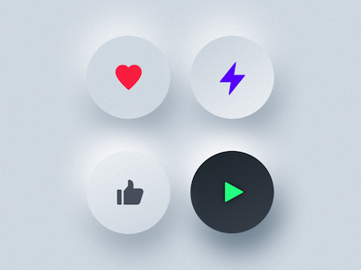 Skeuomorphic Button Styles