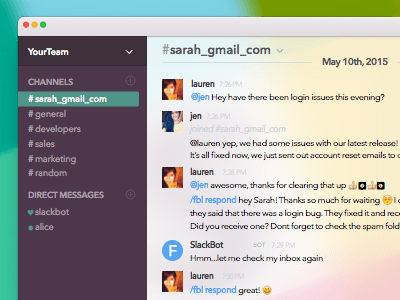 Slack UI