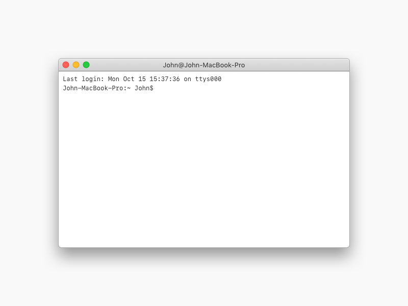 Terminal MacOS