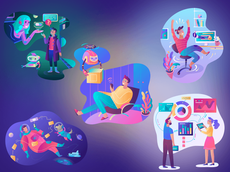 5 Vibrant Illustrations