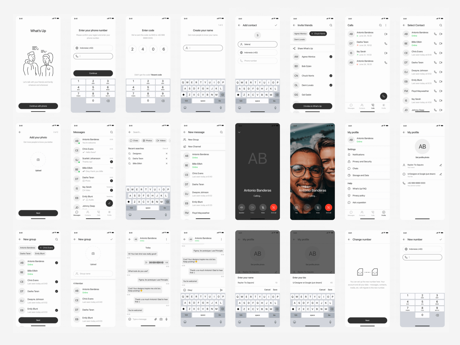 Messaging App UI Kit